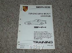 1982 Porsche 944 Body Damage Worksheet Shop Service Repair Manual 1983 1984 1985