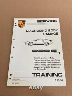 1988 Porsche Service Reference Manual Diagnosing Body Damage Repairs 928 S4