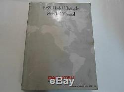 1989 Daihatsu Charade Service Repair Manual 3 VOLUME SET WATER DAMAGED OEM 89