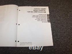 1992 1993 1994 Toyota Camry Shop Service Collision Damage Repair Manual LE DX SE