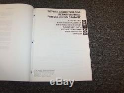 1999 2000 2001 Toyota Camry Solara Shop Service Collision Damage Repair Manual