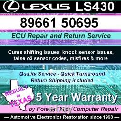 89661-50695 LS430 Lexus ECU/ECM Repair Cure capacitor damage 5yr warranty
