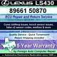 89661-50870 Ls430 Lexus Ecu/ecm Repair Cure Capacitor Damage 5yr Warranty