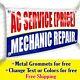 Ac Service Price Mechanic Repair Custom Vinyl Banner Advertising Sign Bicolor