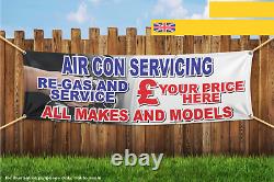 AIR CON Service Repair All Makes Models Price Heavy Duty PVC Banner Sign 2116