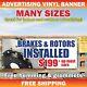 Brakes Rotors Advertising Banner Vinyl Mesh Sign Car Auto Repair Service Price
