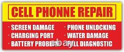 Cell Phone Repair Advertising Banner Vinyl Mesh Sign service diagnostic Damage