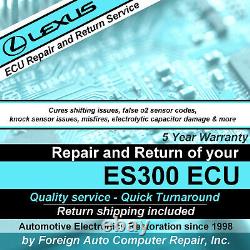 ES300 Lexus ECU Repair Service Cures capacitor damage, shifting 5yr warranty