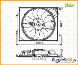 Fan, engine cooling VALEO 696881 for Renault Talisman