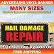 Hail Damage Repair Advertising Banner Vinyl Sign Service Garage Mechanic Car
