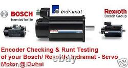Indramat Dubai ServoMotor Repair Service = Encoder Checking/Re-Align & RunTest