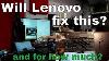 Lenovo Vs Apple Service Featuring A Liquid Damaged Thinkpad