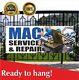 Mac Service & Repair Banner Vinyl /mesh Banner Sign Screen Damage Diagnostic Fix