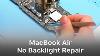 Macbook Air 2015 No Backlight Repair
