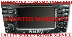 Mercedes Comand Sat Nav Repair Service Gps Faulty Or Damaged Screen Replacement