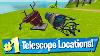 Repair Damaged Telescopes All Locations Fortnite Foreshadowing Quest
