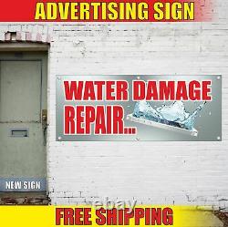 WATER DAMAGE REPAIR Advertising Banner Vinyl Mesh Decal Sign PHONE FIX SERVICE