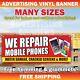 We Repair Mobile Phones Advertising Banner Vinyl Mesh Sign Service Damage Smart