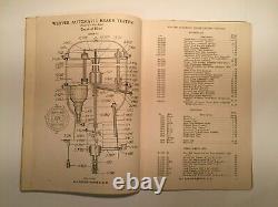 1930 Weaver Liste Des Prix Des Pièces De Service Réparation Automobile Garage Équipement Automobile