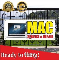 Mac Service & Repair Banner Vinyl / Mesh Banner Signe Écran Dommages Diagnostic Correction