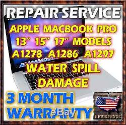 Macbook Pro A1278 A1286 A1297 Réparation De Dommages Causés Par L'eau