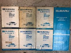 Manuel d'atelier de réparation de service de Subaru Legacy 1990 SET de livres OEM d'usine USÉS ENDOMMAGÉS