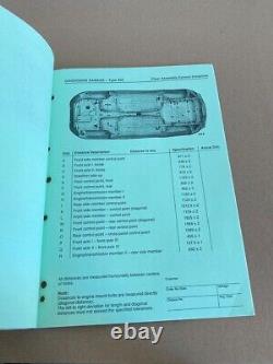 Manuel de référence du service Porsche 1988: Diagnostic des réparations de dommages corporels 928 S4