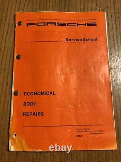 Porsche 1965-1989 Manuel De Réparation Du Panneau De Dommages Corporels De L'usine De Collision 75