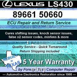 Réparation du boîtier ECU/ECM Lexus LS430 89661-50660 pour dommages aux condensateurs - Garantie de 5 ans