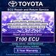 T100 Toyota Ecu Service De Réparation Cures Dommages Condensateurs, Transfert De La Garantie De 5 Ans