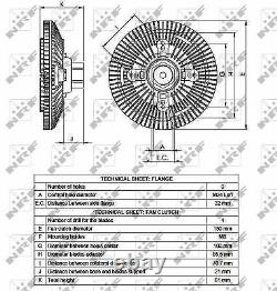 Ventilateur De Radiateur D'embrayage Pour Nissan Cabstar E Tl VL Bd 30ti Nrf 2108269t60 2108269t68